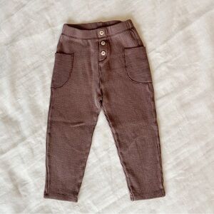 Zara Brown Toddler Sweatpants